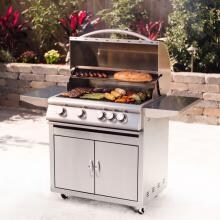 Blaze 32-Inch 4-Burner Natural Gas Grill With Rear Infrared Burner - BLZ-4-NG image