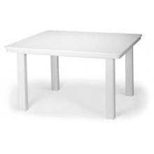 Telescope Casual 42 Inch Square MGP Patio Conversation Table - Textured Snow