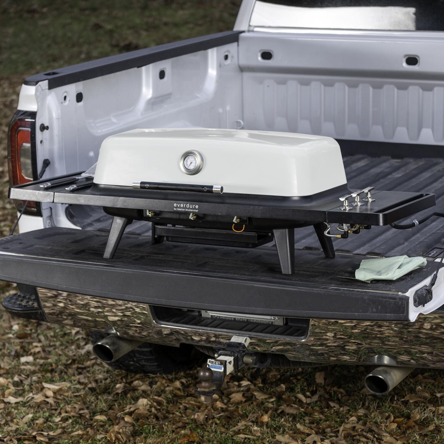 Everdure By Heston Blumenthal HBG3SUS FURNACE 52-Inch 3-Burner Propane Gas Grill With Stand -  Off the Cart - Closed thumbnail