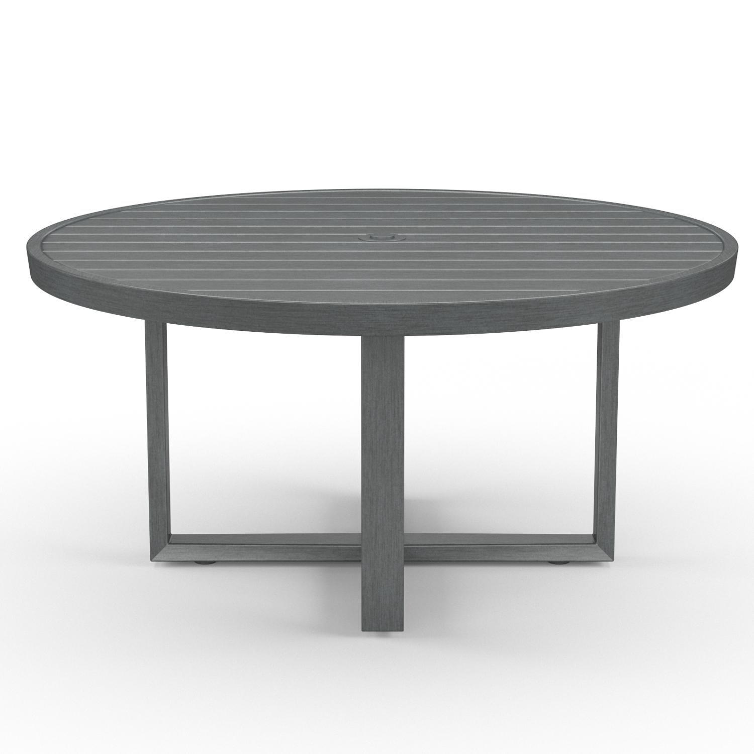 Sunset West - 3801-RDT60 - Redondo 60-Inch Round Aluminum Patio Dining Table - Side View thumbnail