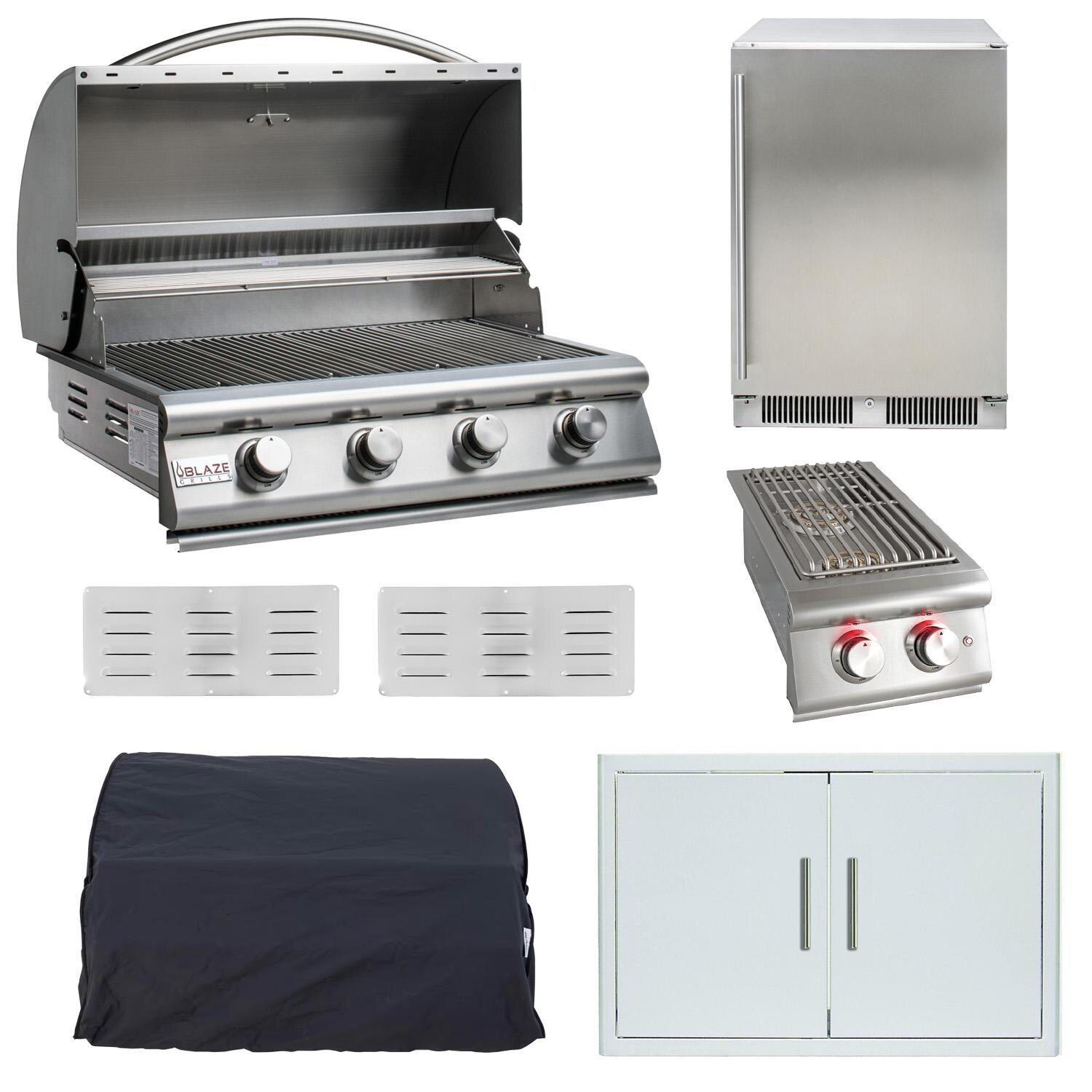 Blaze LBM 7-Piece 32-Inch Natural Gas Outdoor Kitchen Package - White Background thumbnail