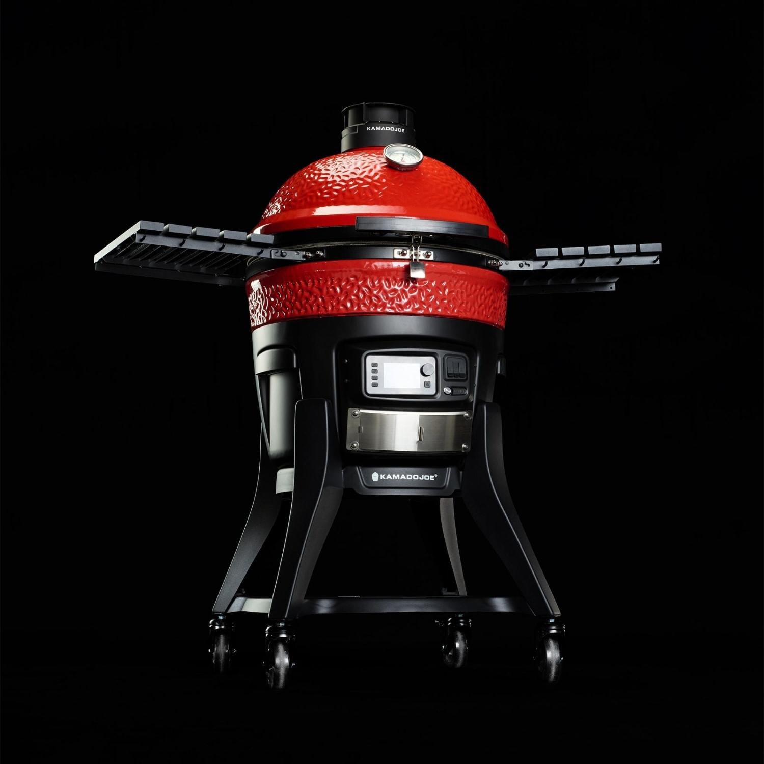Kamado Joe KJ15041123 Konnected Joe Digital Charcoal Grill- On Black Background thumbnail