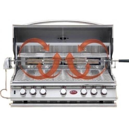 Cal Flame 5 Burner Convection Built In Gas Grill - Open View thumbnail