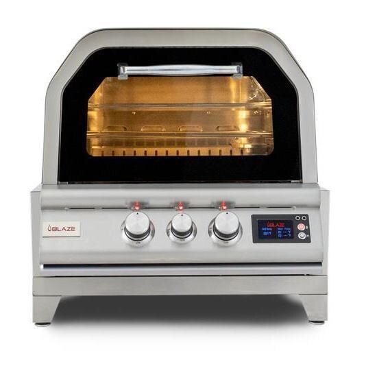 Blaze BLZ-26-PZOVN-NG 26-Inch Countertop Natural Gas Outdoor Oven W/ Rotisserie & Countertop Sleeve - White Background thumbnail