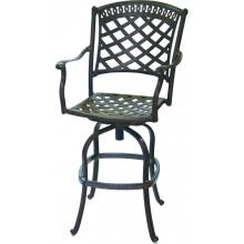 Darlee Sedona Cast Aluminum Patio Swivel Bar Stool - Antique Bronze image