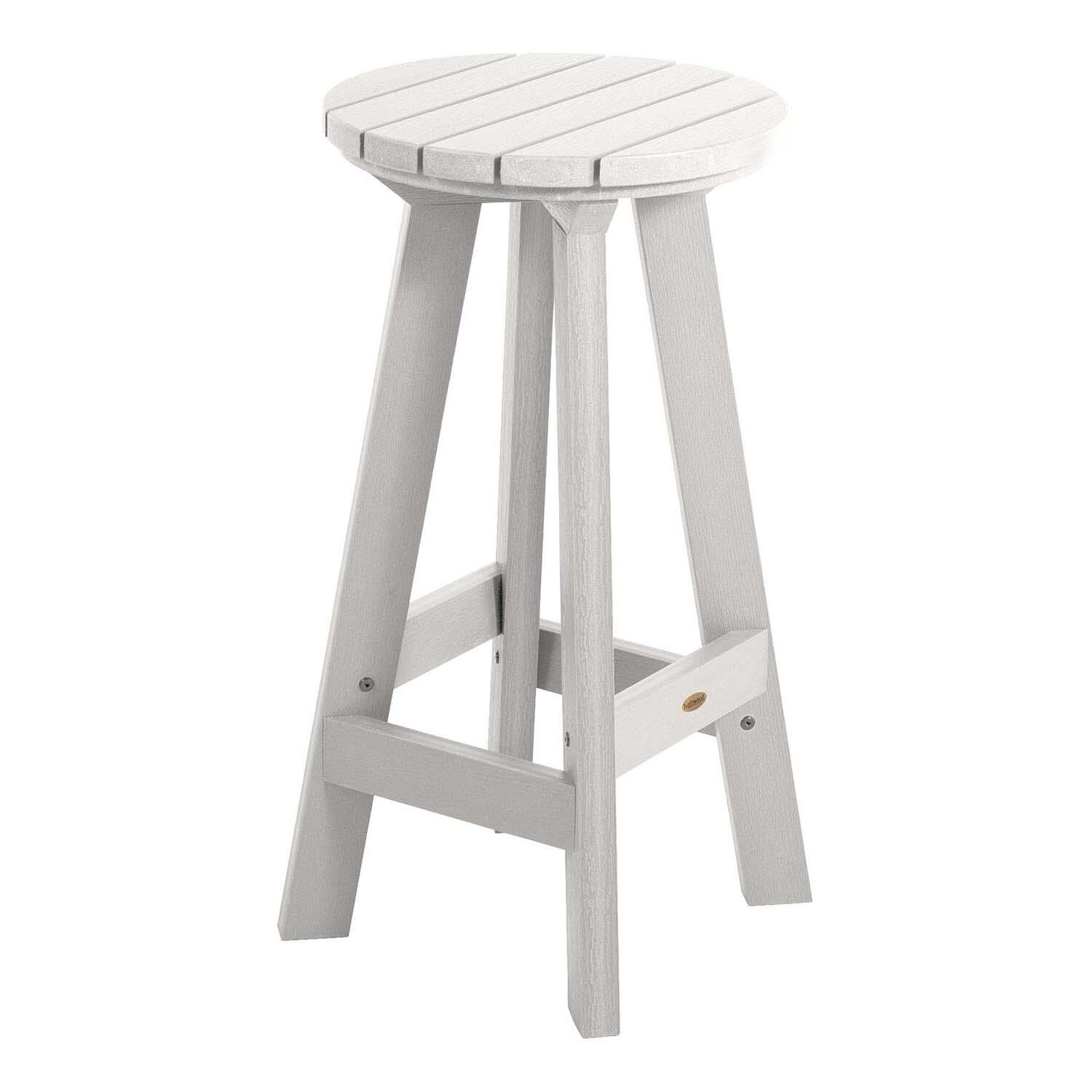 Tracewood Polyresin Bar Stool in White By Lakeview Outdoor Designs - White Background thumbnail