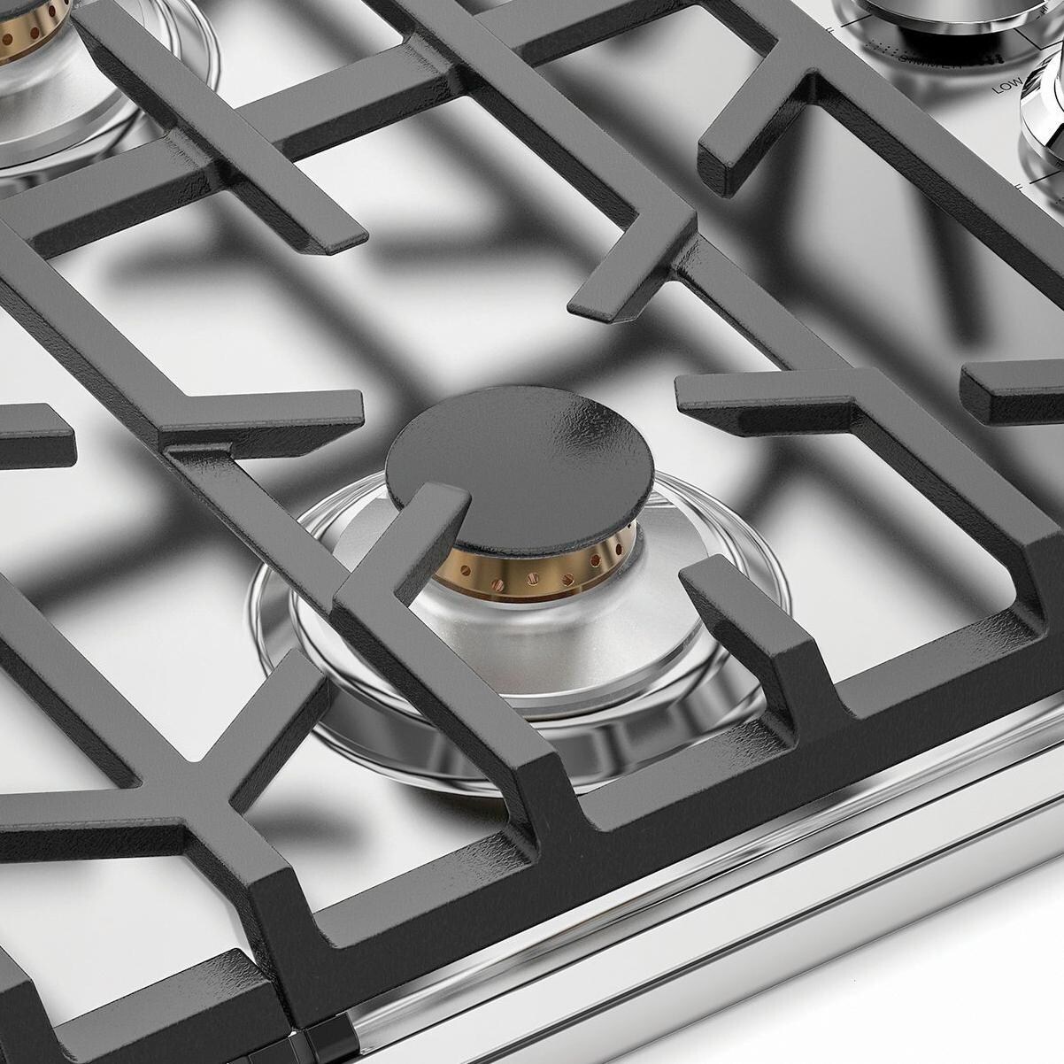 Viking Professional 5 Series 30-Inch 5-Burner Natural Gas Cooktop - ScratchSafe Grate Design thumbnail