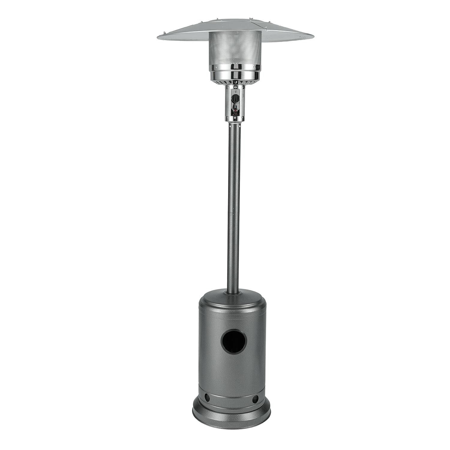 Ultimate Patio 48,000 BTU Propane Commercial Patio Heater - Hammered Platinum - SC62555