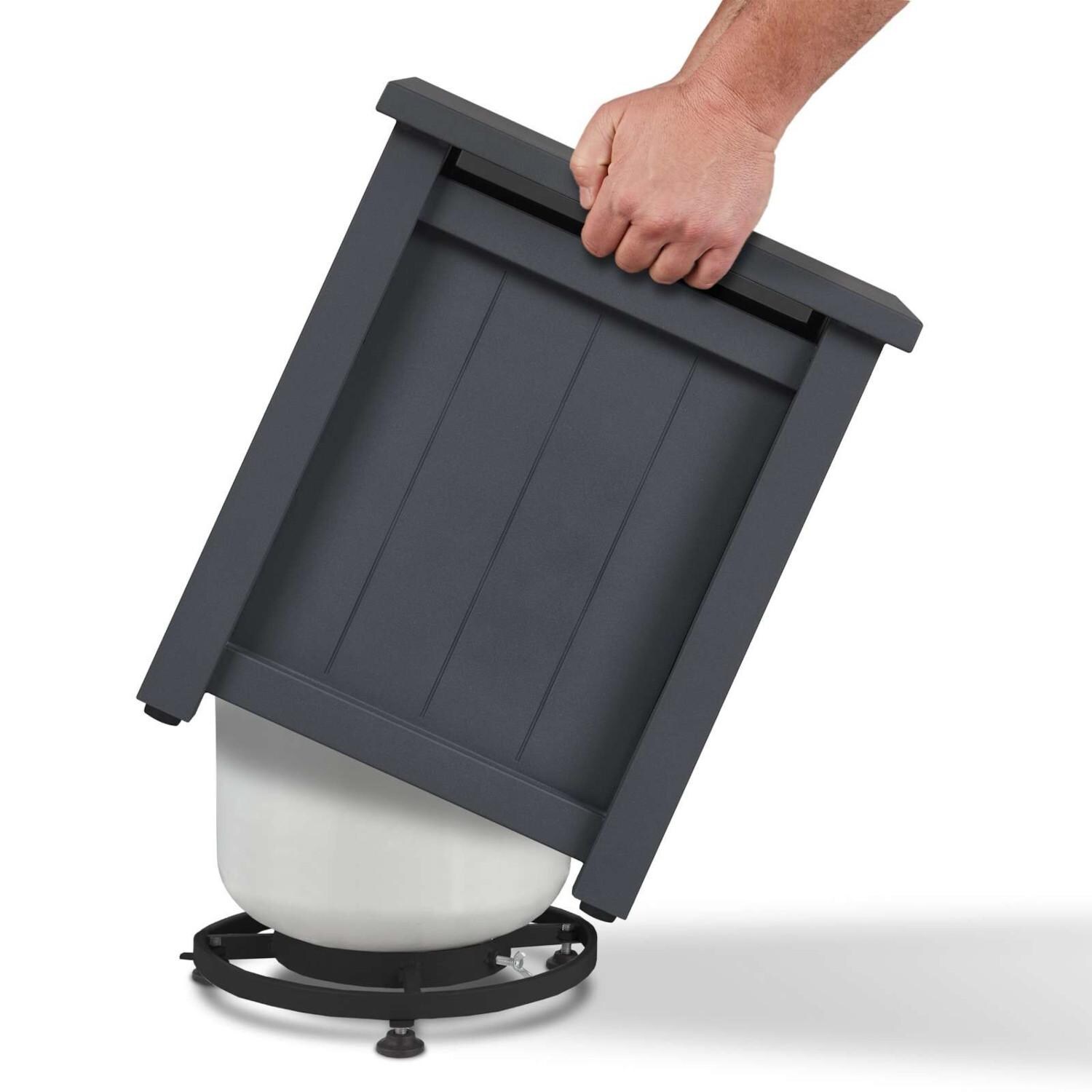 Lakeview SC370GRY Cabin Way Propane Tank Cover - Gray - Demonstration thumbnail