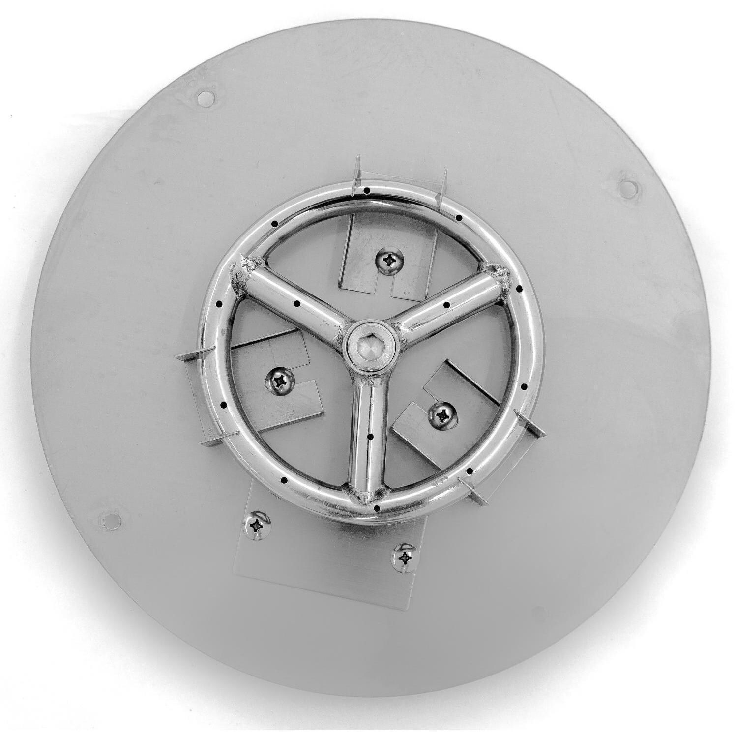 BBQGuys Signature Series - ALP-FLP-RND-12 + LV-NG-PAN-150 - 12-Inch - Top View thumbnail