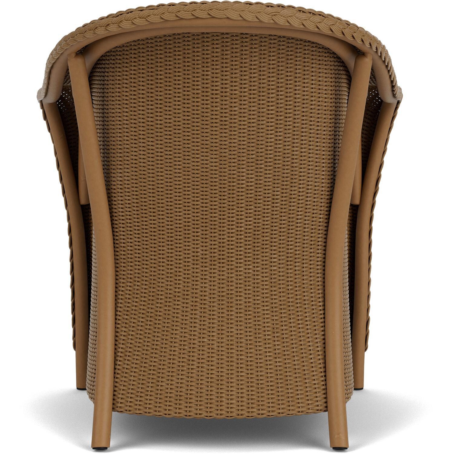 Lloyd Flanders Reflections Dining Armchair W/ Padded Seat in Hickory Finish - Back thumbnail