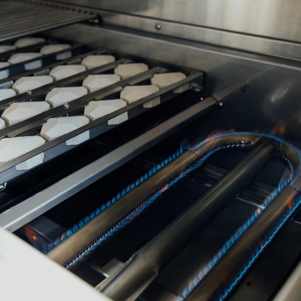 American Made Grills Atlas 36 Inch Grill ATS36-B-NG - Natural Gas - Briquettes and Burner - Lifestyle thumbnail