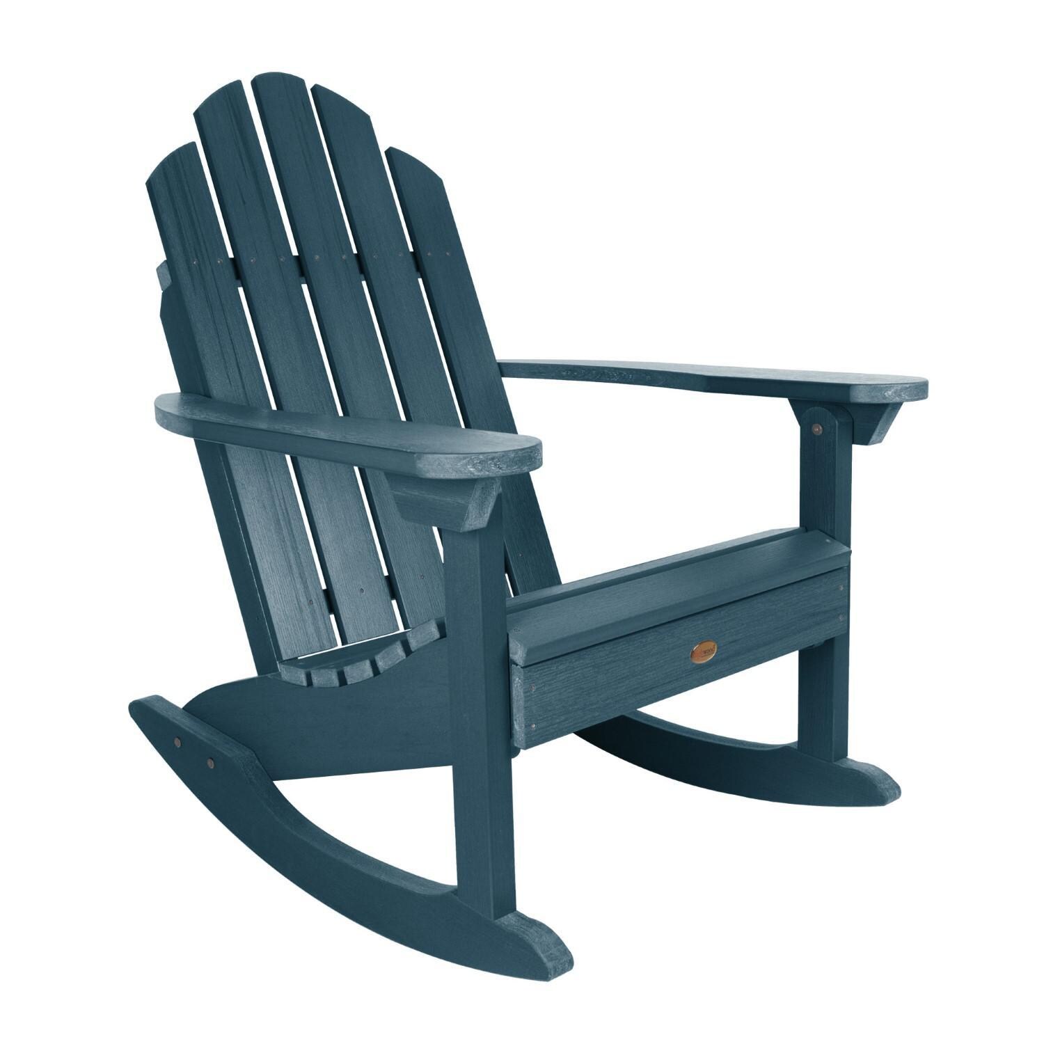 Lakeview Paradise Key Adirondack Rocking Chair - Nantucket Blue - On White thumbnail