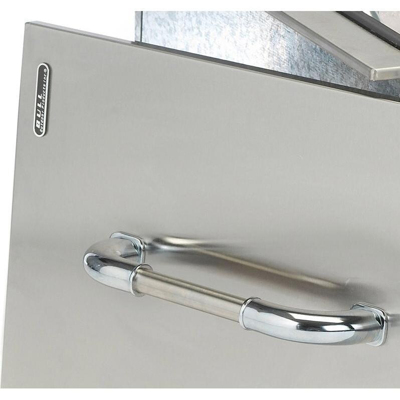 Bull Stainless Steel Built-In Outdoor Ice Chest - Door Handle Detail thumbnail