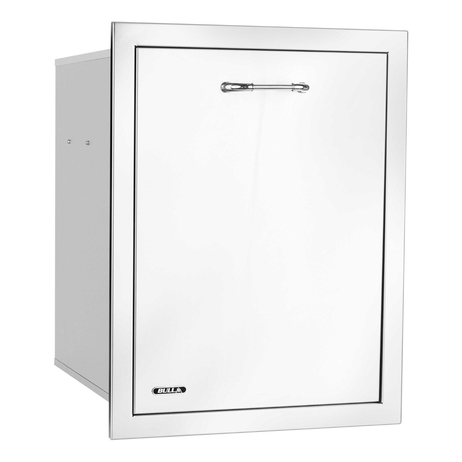 Bull 56950 30-Inch Stainless Steel Double Trash/Recycle Drawer W/ Reveal - Right Facing - White Background thumbnail