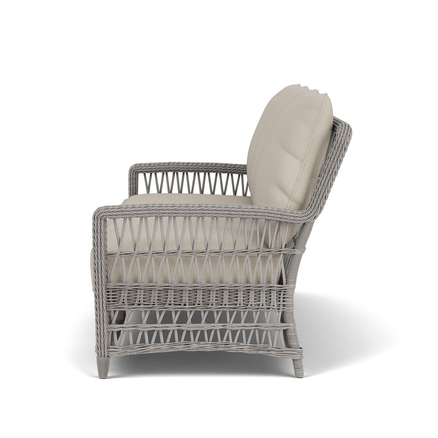 Lloyd Flanders Mackinac Sofa in Putty Finish with Fife Fog Fabric - Left Side thumbnail