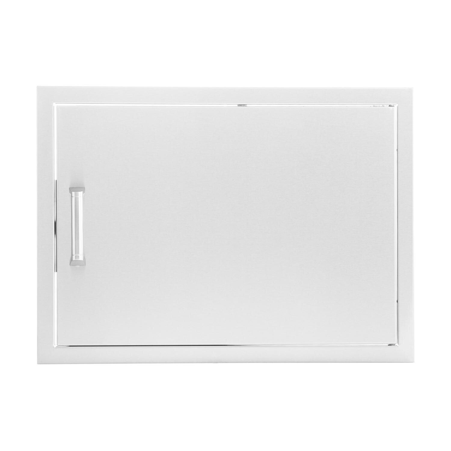 BBQGuys Signature 28-Inch Stainless Steel Reversible Single Access Door - Horizontal - Contempo image