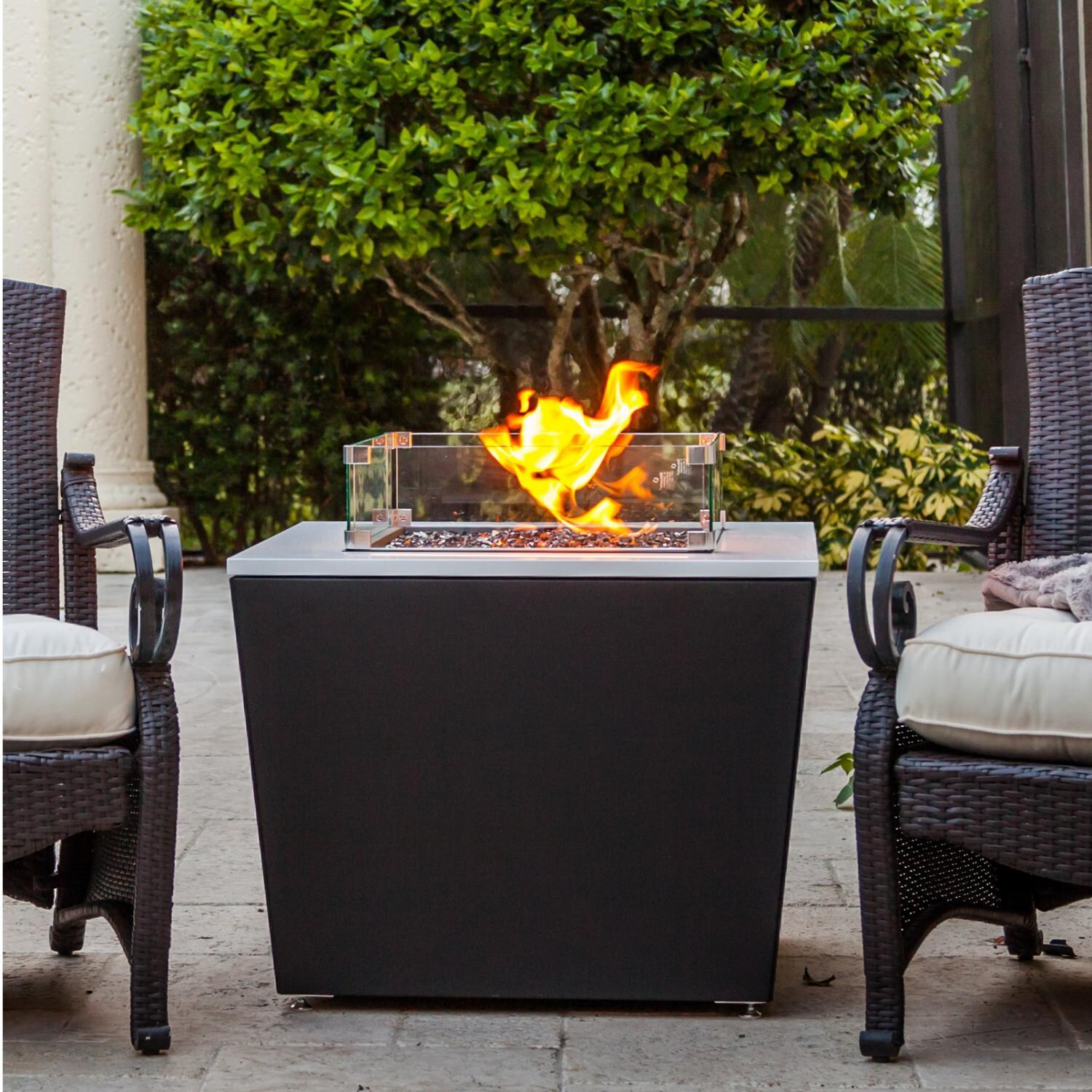 Phoenix 28Inch Fire Pit Table With Cooking Package By Firetainment