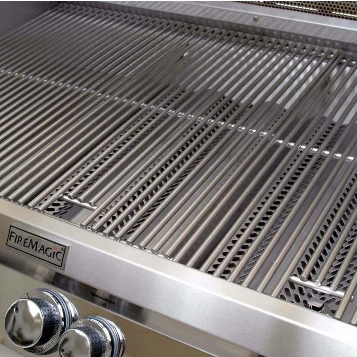 Fire Magic Aurora A660s Natural Gas Bbq Grill With Single Side Burner And Rotisserie On Cart A660s 6e1n 62 Bbqguys