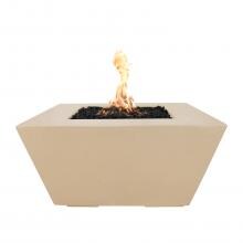 Top Fires by The Outdoor Plus Redan 50-Inch Natural Gas Fire Pit - Vanilla Concrete - Match Light