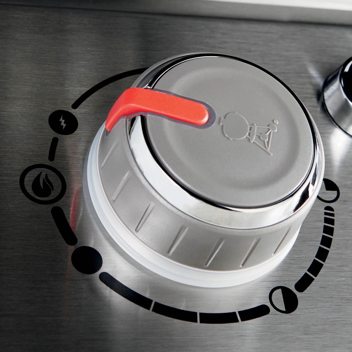 Weber Genesis II LX S-240 Freestanding Natural Gas Grill - Control Knob In Ignition Position thumbnail