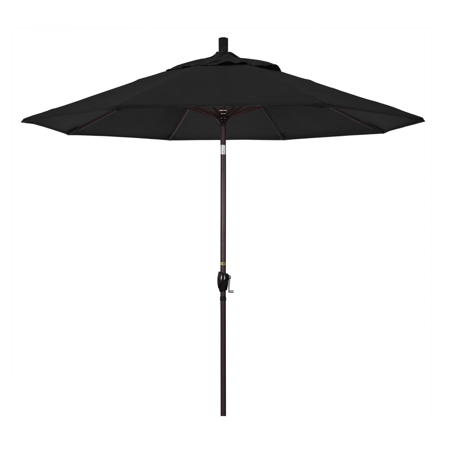 California Umbrella 9 Ft. Octagonal Aluminum Push Button Tilt Patio Umbrella W/ Crank Lift & Aluminum Ribs California Umbrella 9 Ft. Octagonal Aluminum Push Button Tilt Patio Umbrella W/ Crank Lift & Aluminum Ribs