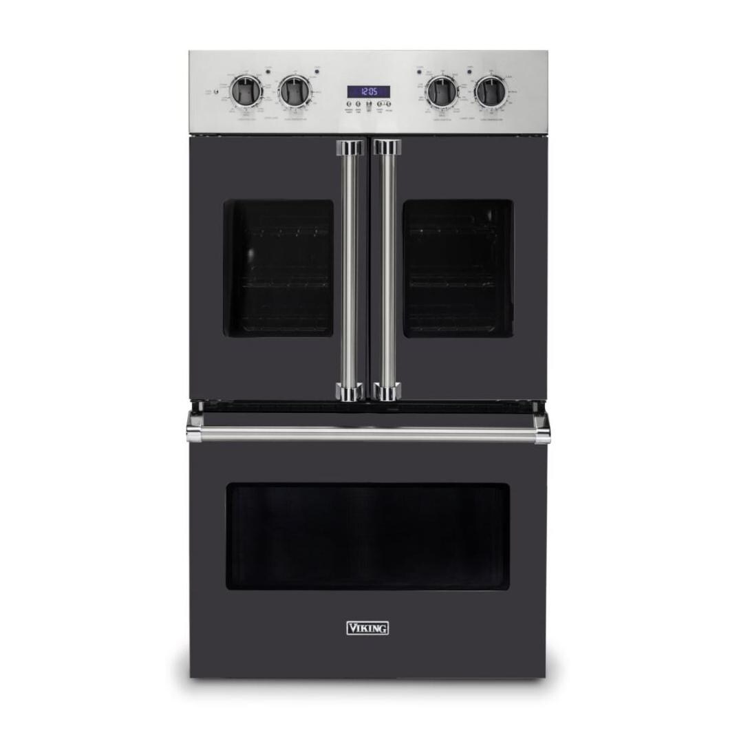 Viking Professional 7 Series 30-Inch Built-In French Door Convection Double Electric Oven - Graphite Gray - VDOF7301GG