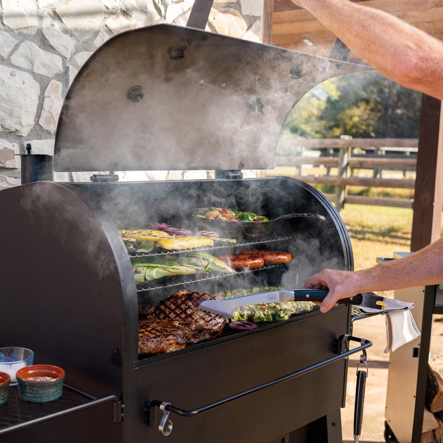 Oklahoma Joe's 23202164 Marshal Centerbox Smoker - In Use - Lifestyle thumbnail