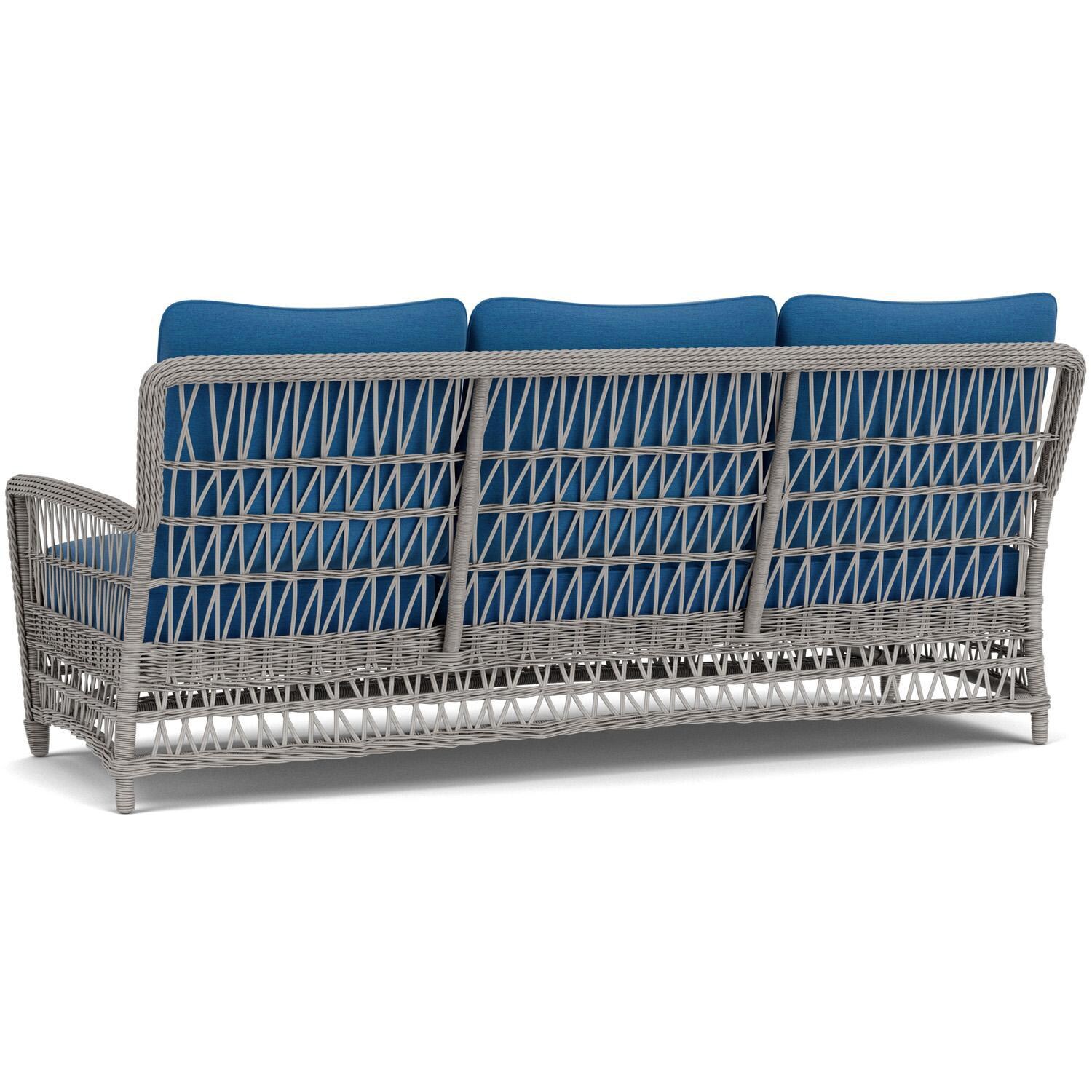 Lloyd Flanders Mackinac Sofa in Putty Finish with Flagship Atlantis Fabric - Rear Left thumbnail