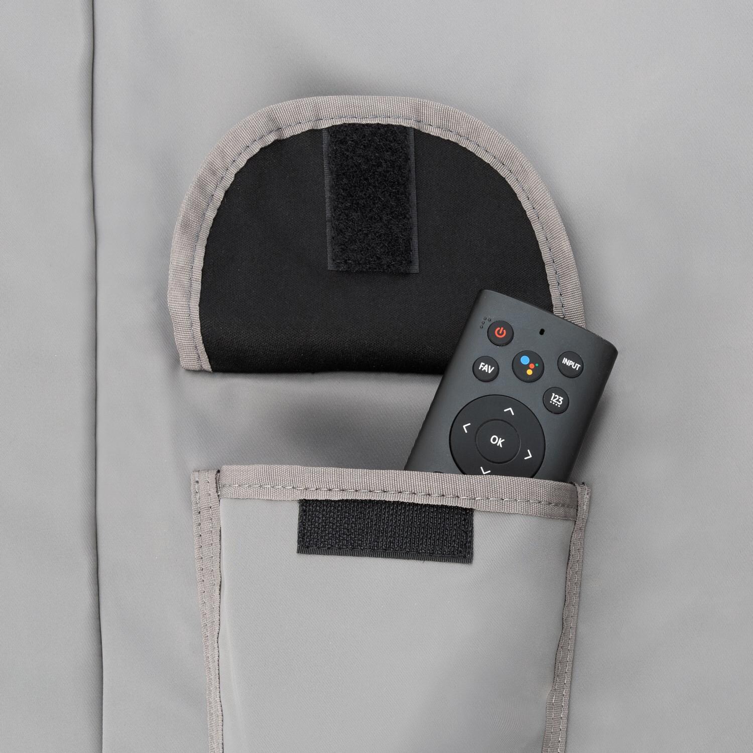 SunBriteTV SB-DC-75-GRY 75-Inch Universal Outdoor TV Dust Cover - Handy Remote Pocket