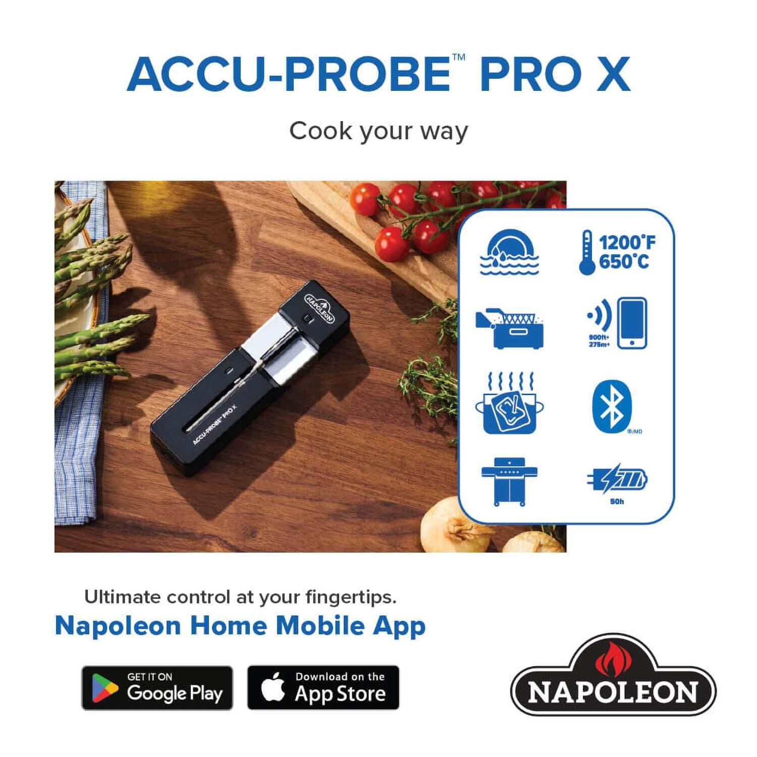 Napoleon  70130 ACCU-PROBE PRO X: Wireless Bluetooth Smart Thermometer - App - Detail thumbnail