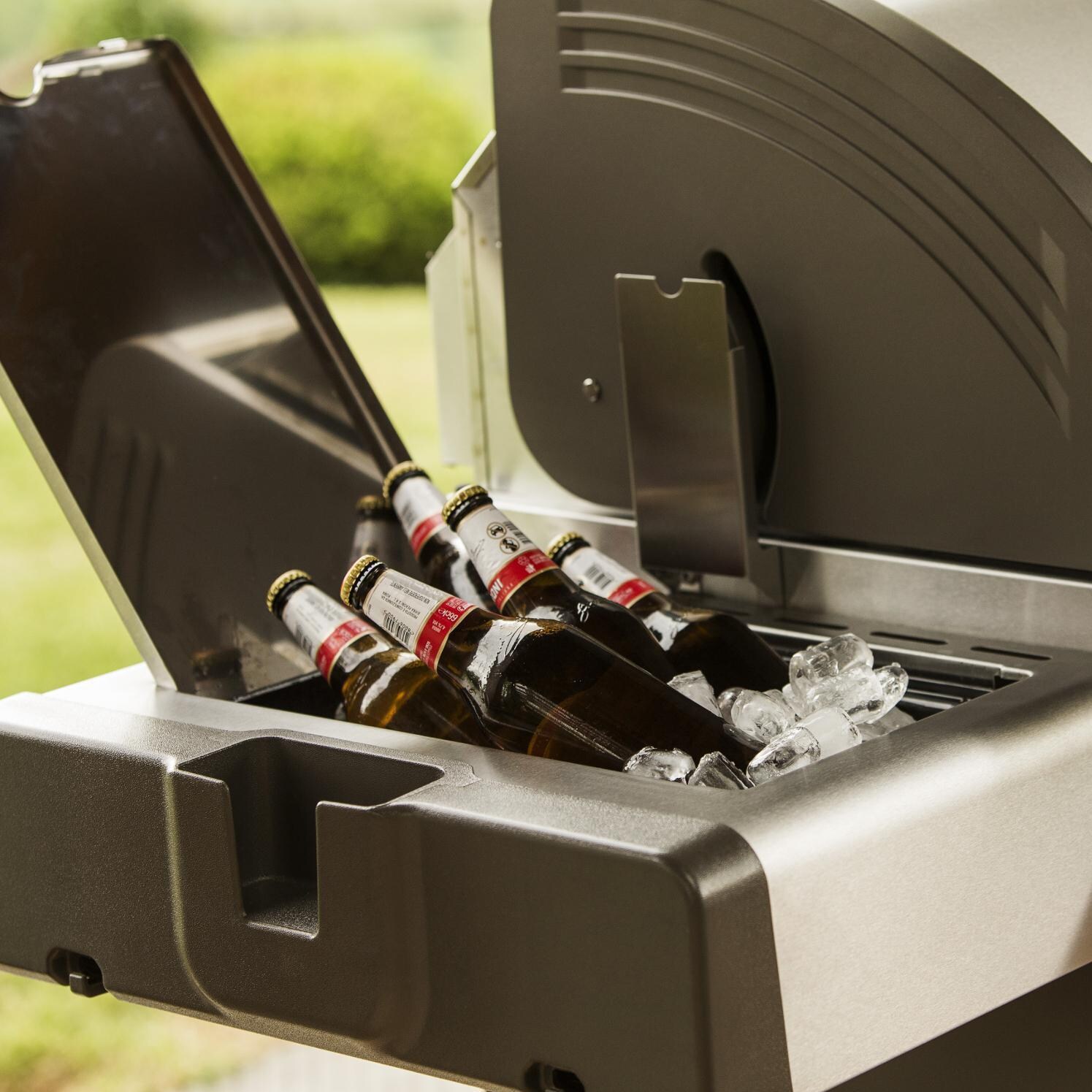 Napoleon LEX 485 Natural Gas Grill - Integrated Ice Bucket With Beer thumbnail