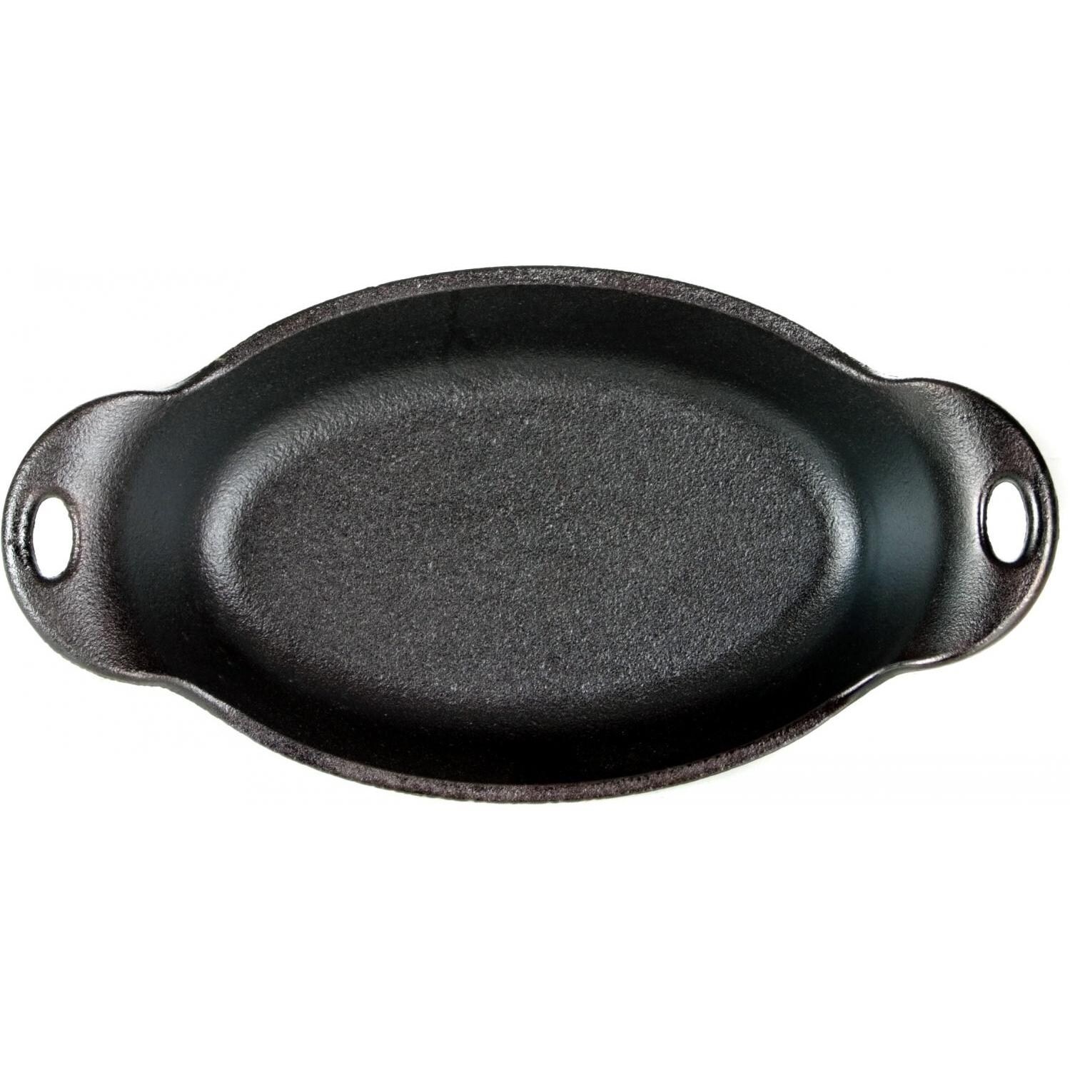 Lodge 9-Oz Mini Cast Iron Oval Server - Top View thumbnail