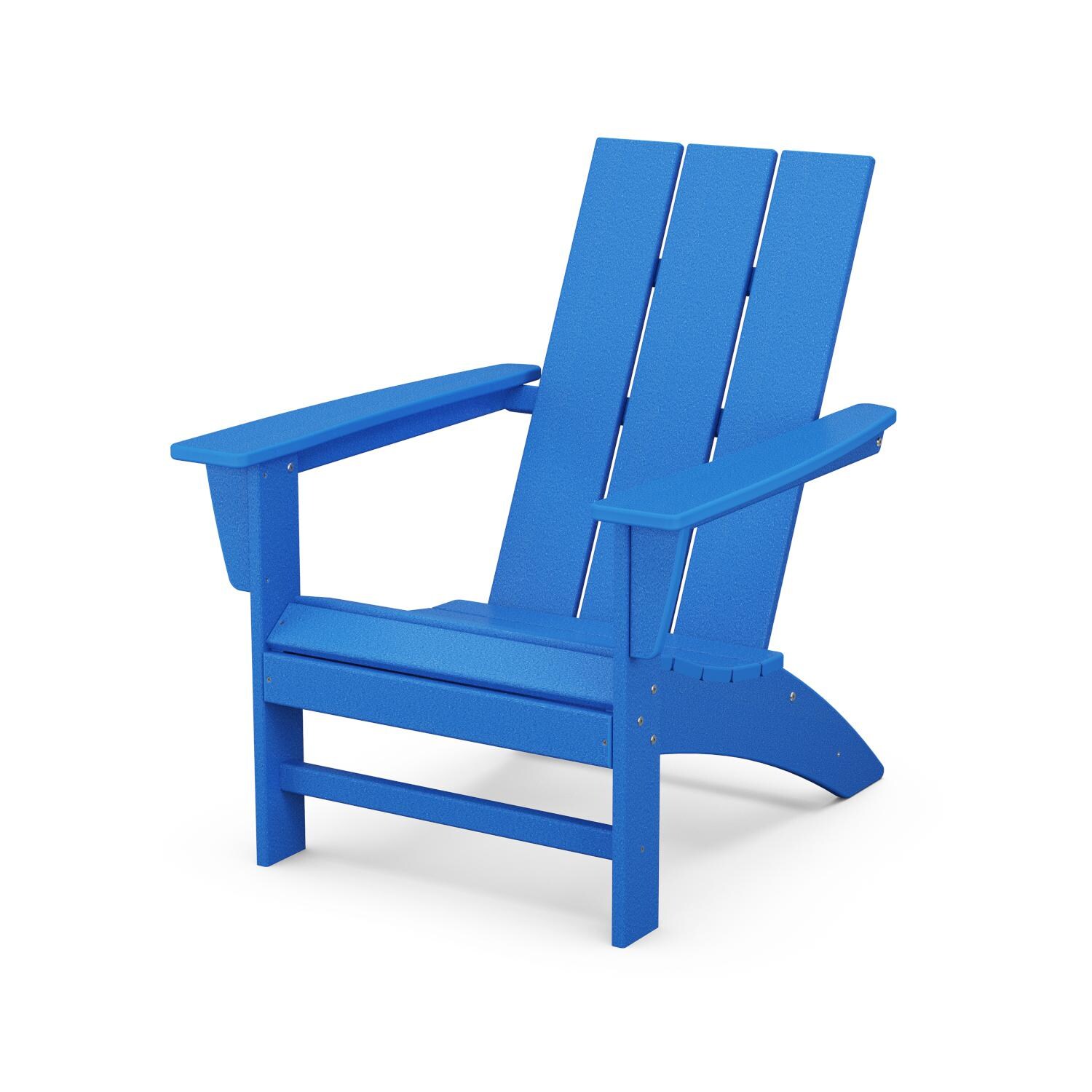 Modern Adirondack Recycled Plastic Adirondack in Pacific Blue by POLYWOOD