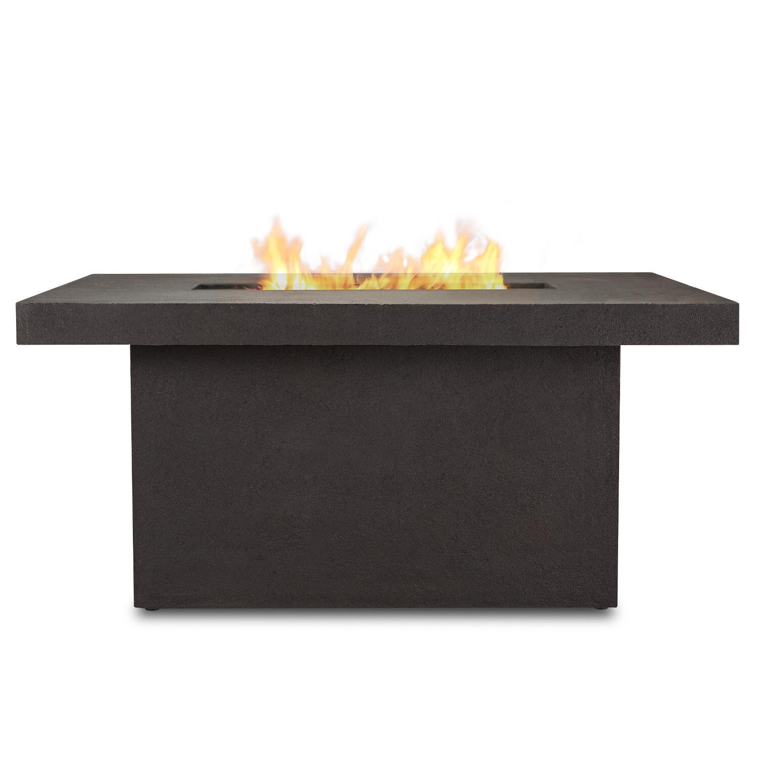 Lakeview Outdoor Designs SC-C9640LP-TKB Arabella Rectangular Glacier Gray Fire Table - Front View thumbnail
