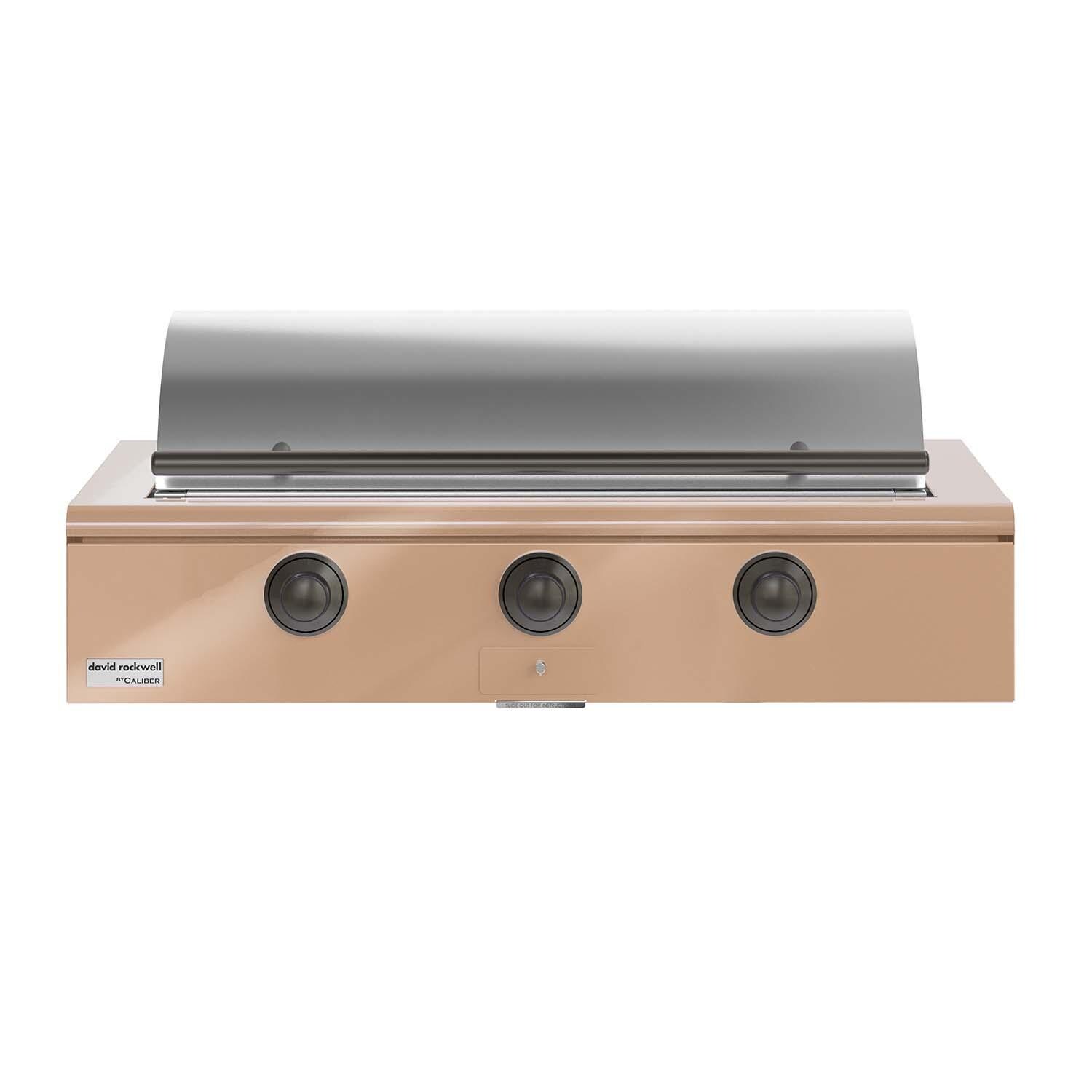 Caliber 48-in Propane Built-In Rockwell Grill - Champagne w/ Pewter Hardware - CRG-48BL00-A-179-H05