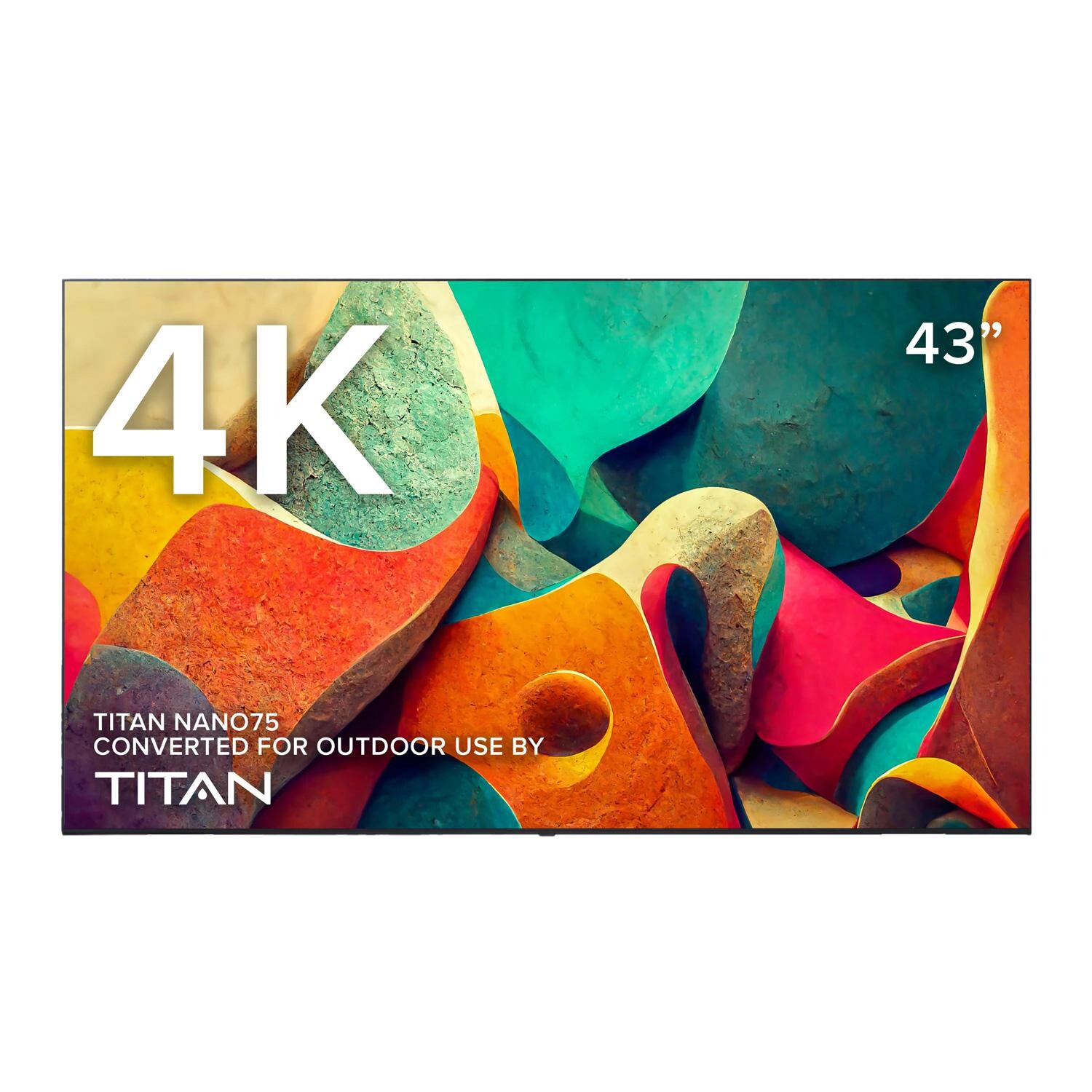 Titan Nano75 Series 43 Inch Full Sun 4K UHD Outdoor TV - LG-N75-043
