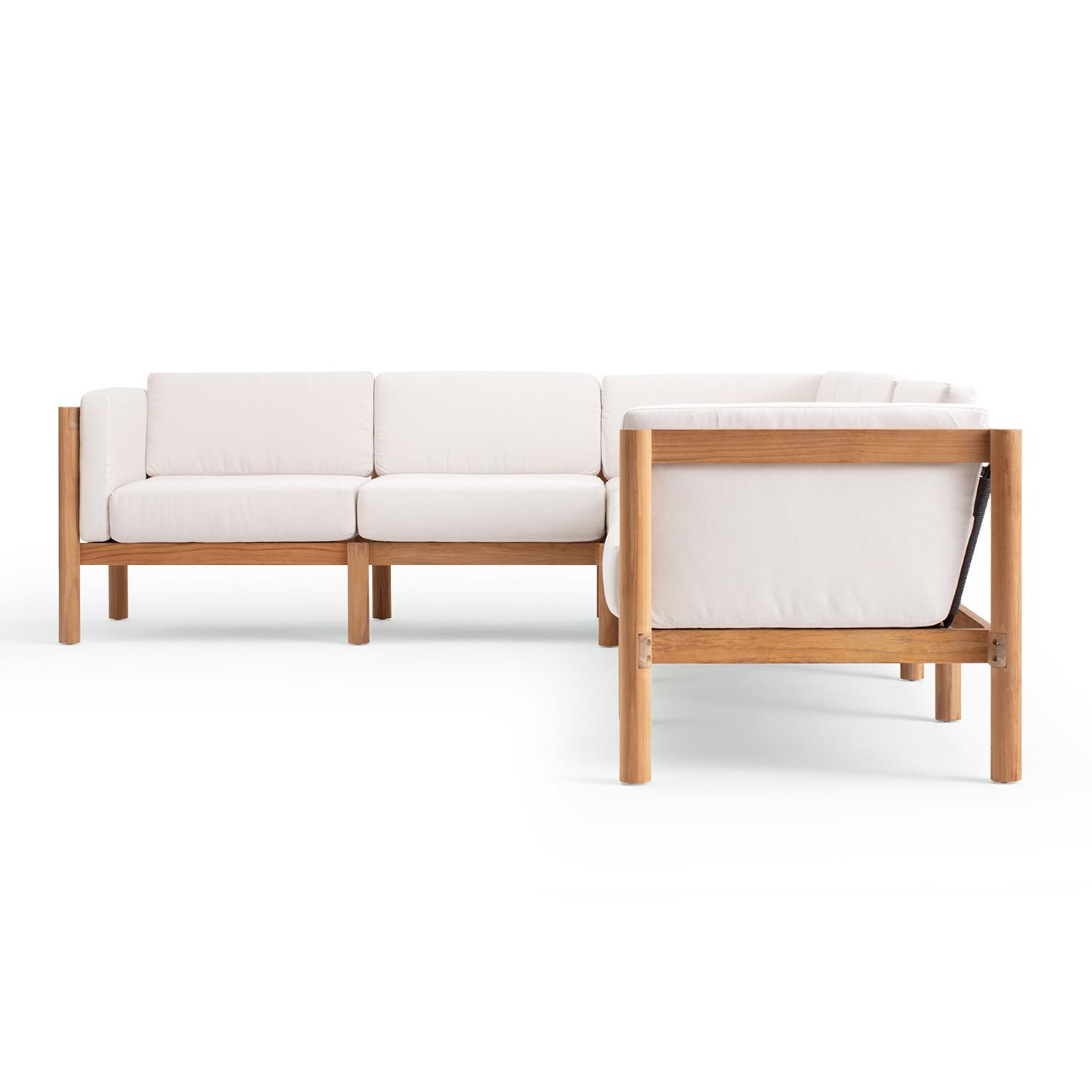 Neighbor SECT1 - CA 6 Piece Sectional W/ Sunbrella Cushion Arms - Long Side View thumbnail