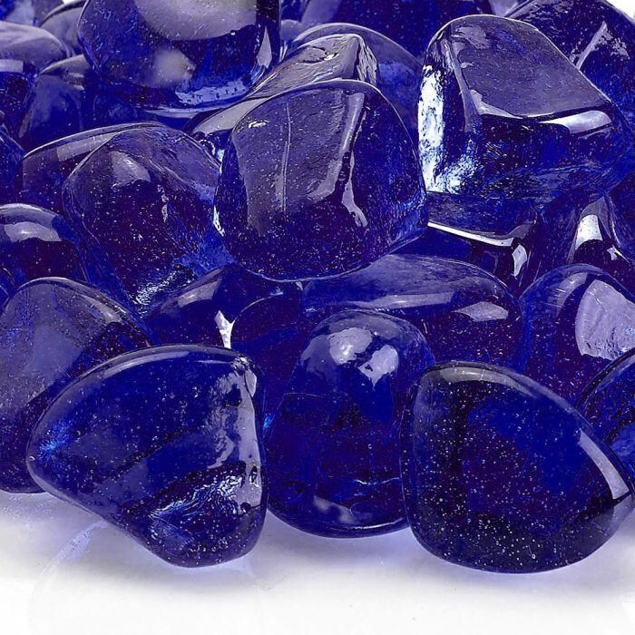 BBQGuys Signature ZIR-MIDBLLST-10 1-Inch Midnight Blue Luster Zircon Beads thumbnail
