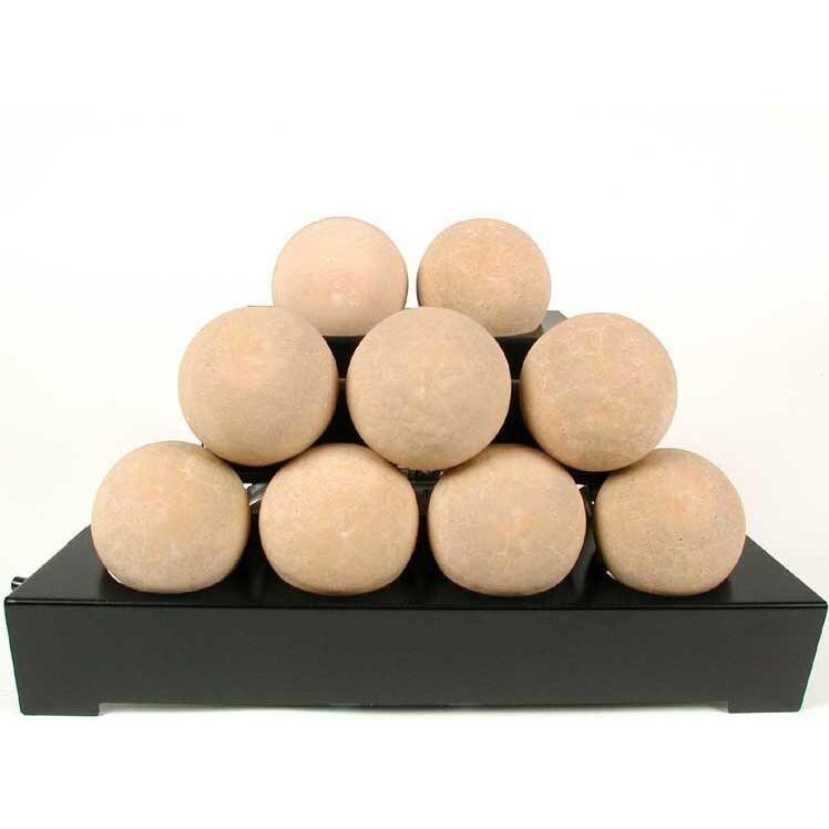 Rasmussen 20-Inch Beige ALTERNA FireBall Set With Vent-Free Black Chassis Burner thumbnail