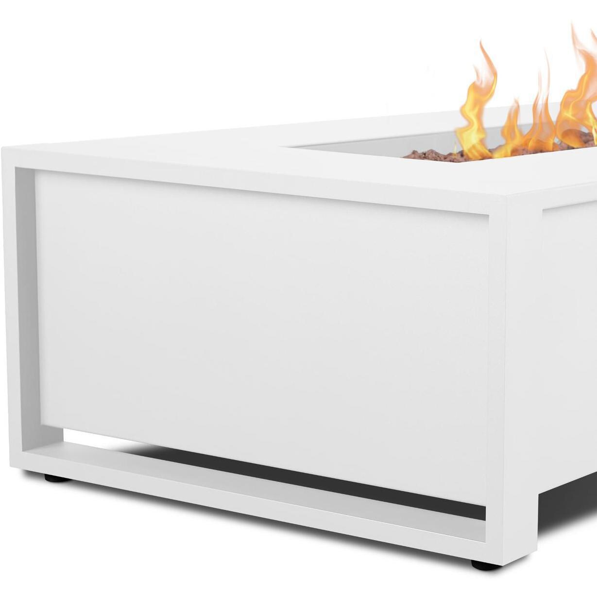 Lakeview Outdoor Designs SC-6330LP-WHT Lafitte 42-Inch Rectangle Propane Gas Fire Table - Detail thumbnail