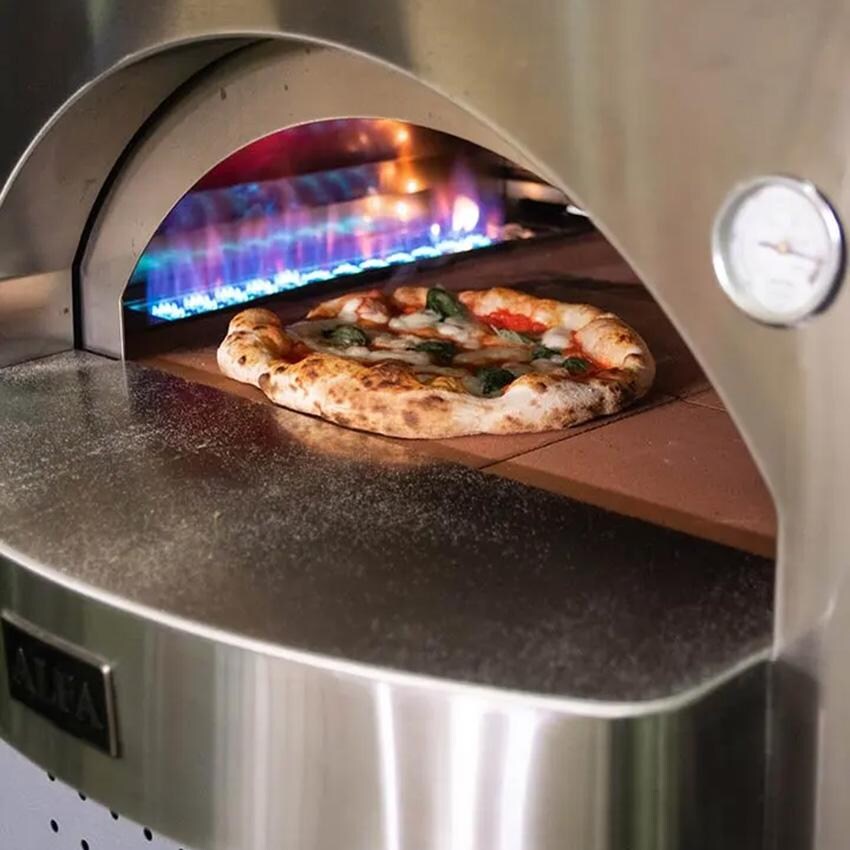 Alfa FXCL-4P-MGRA-U Classico 4 Pizze Natural Gas Pizza Oven - Ardesia Grey - Detail thumbnail
