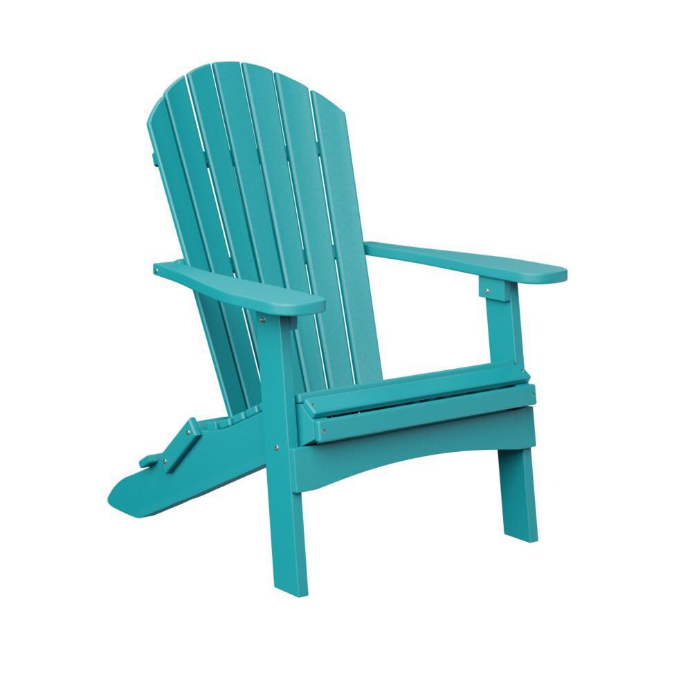 Berlin Gardens Comfo Back Folding Adirondack Chair - Aruba Blue thumbnail