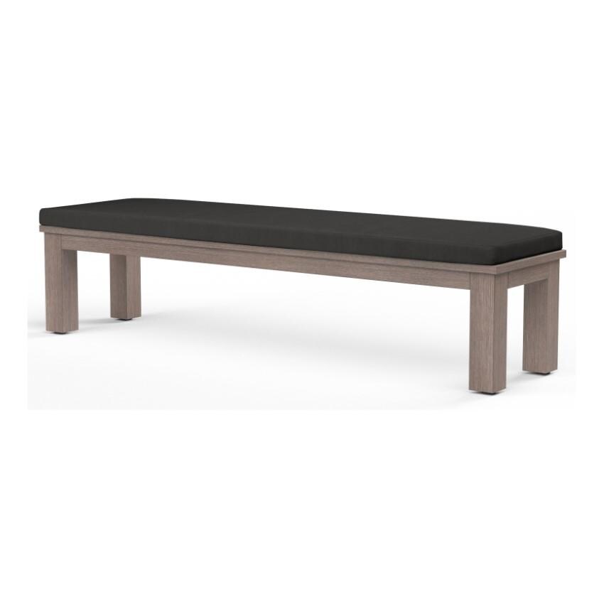 Laguna 72 Inch Aluminum Bench in Driftwood/Spectrum Carbon by Sunset West