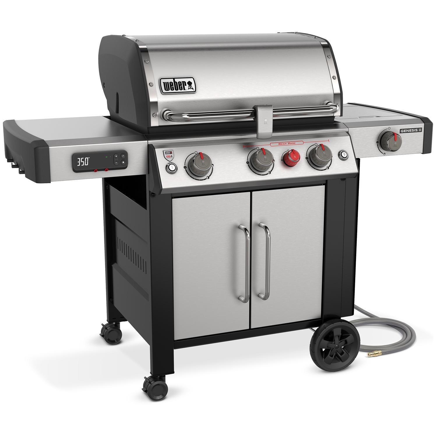 er Genesis II SX335 Natural Gas Smart Grill with Sear Burner & Side