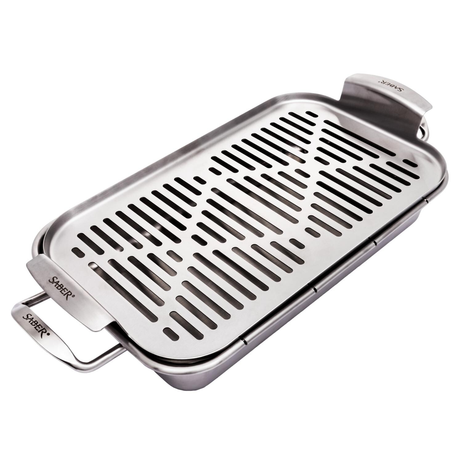 Saber EZ Grilling System Set - Steamer Tray And Roasting Pan thumbnail