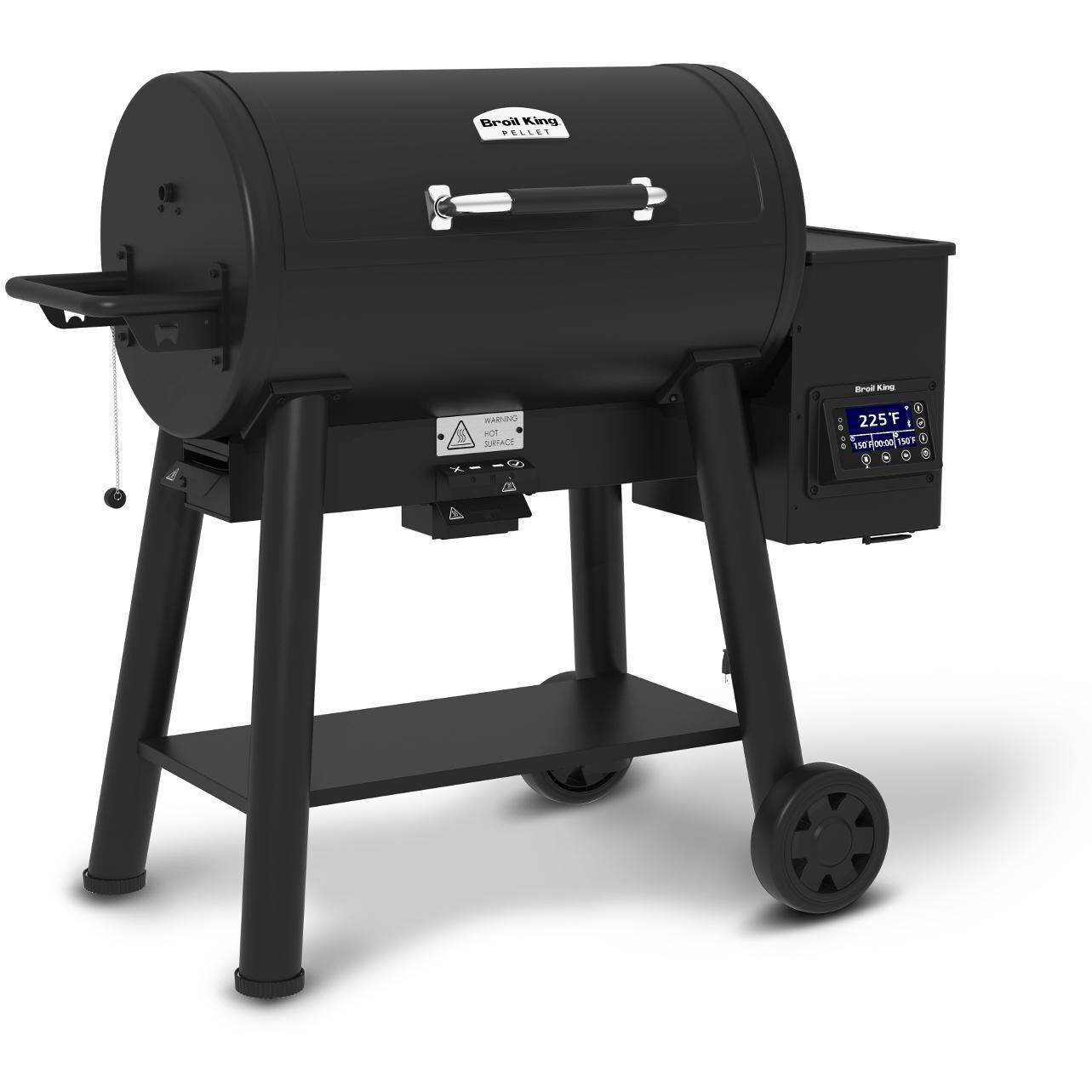 Broil King Crown 494051 500 Wi-Fi & Bluetooth Controlled 32-Inch Pellet Grill - Left Side Angle thumbnail