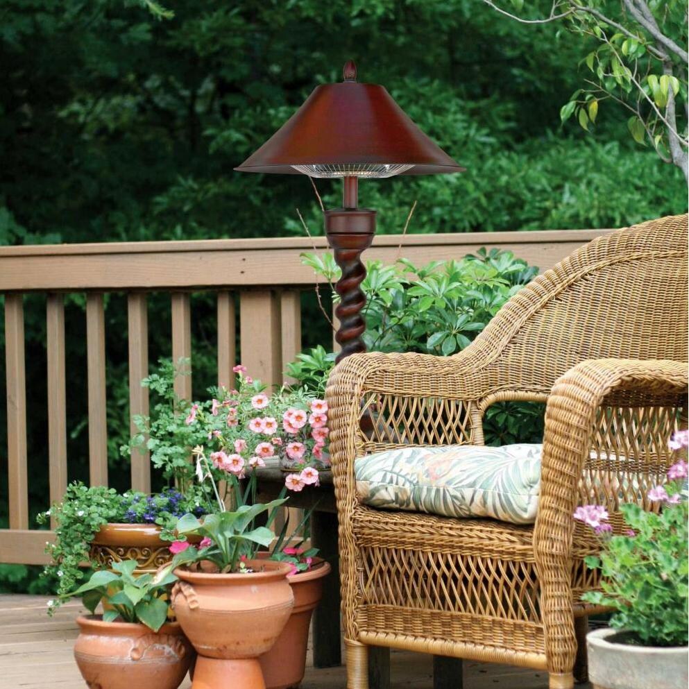 Endless Summer New Orleans 1200W Electric 37-Inch Tabletop Patio Heater - On the Patio thumbnail