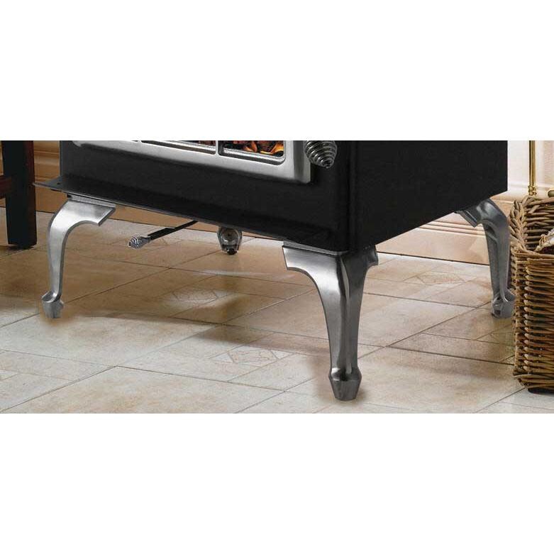 Napoleon 202CSS Ornamental Cast Iron Stove Legs - Satin Chrome Plated
