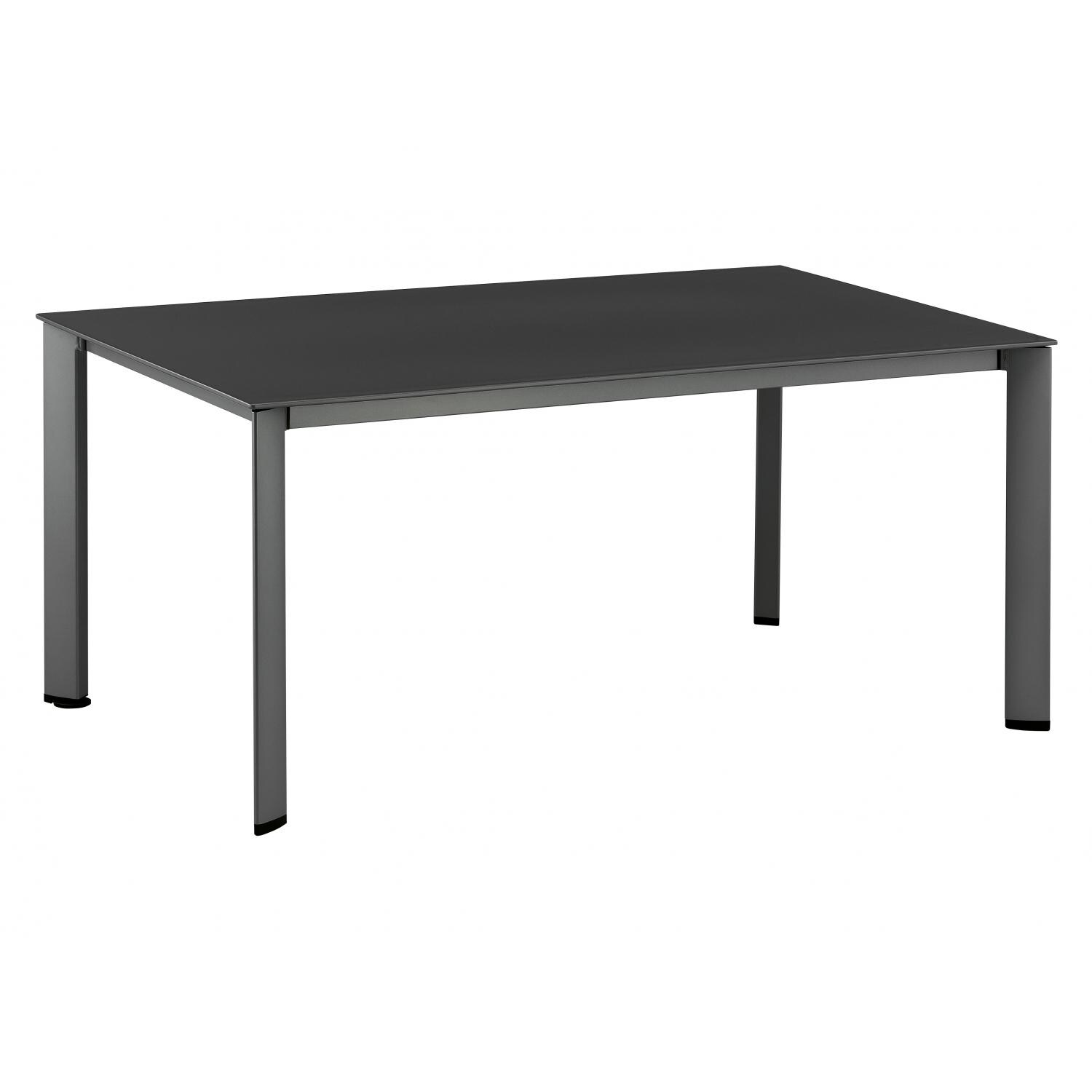 KETTLER Kettalux Plus 63 X 37 Inch Rectangular Aluminum Patio Dining Table With Resin Top